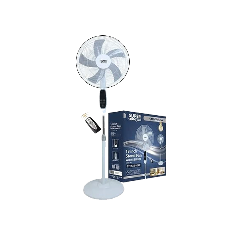 Super Tech Stand Fan 18 Inch With Remote